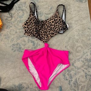 Pink Lily One-Piece, Med